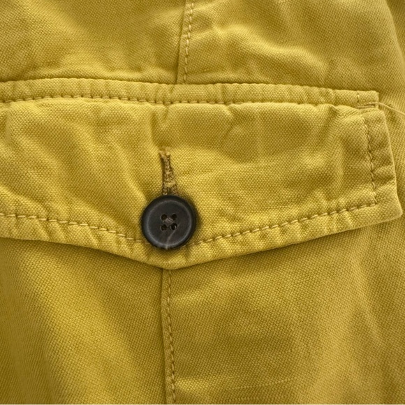 Anthropologie Hei Hei Linen Blend Mustard Straight Pants with Rope Belt Size M - Picture 4 of 7